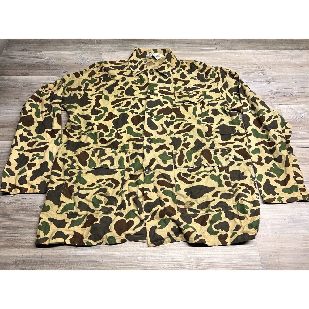 Seaway Camo Shirt Men's L Long Sleeve Button Front Workwear